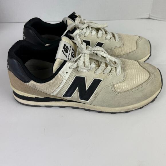 New Balance 574 Men\'s Sneakers - Beige/Black Size 12 main image 12